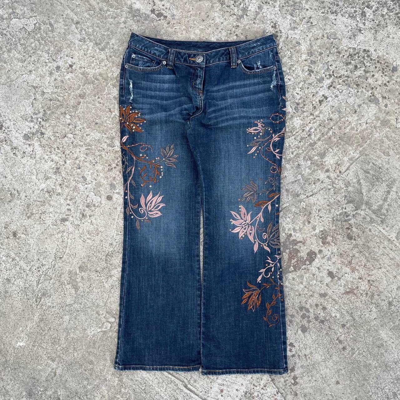 NEXT Vintage Japanese Style Next Petite Baggy Y2K 00s UsA Jeans Size 32" / US 10 / IT 46 - 3 Thumbnail