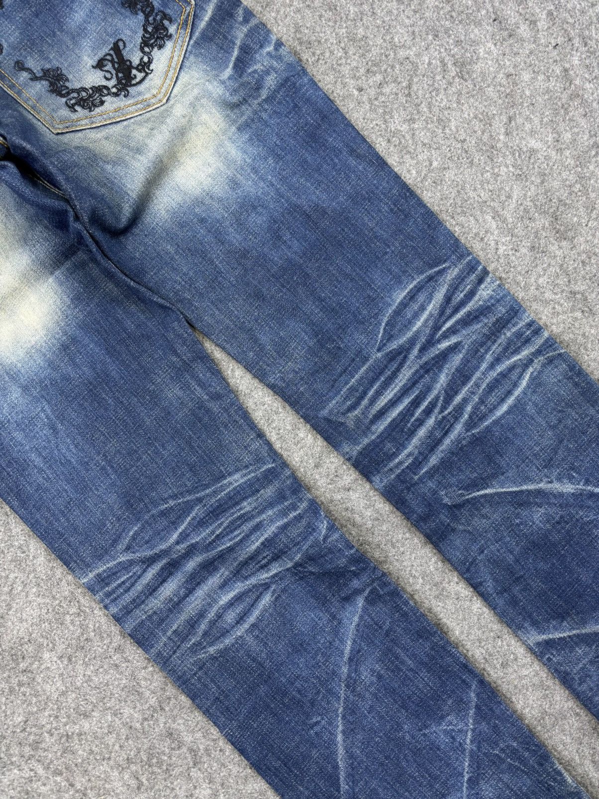Japanese Brand Xfrm Japan Punk Skull Street Denim F744 Size US 28 / EU 44 - 15 Thumbnail