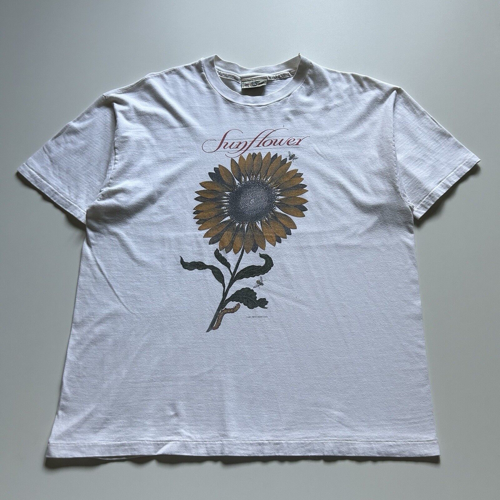 Vintage Vintage 90s Sunflower Floral Art T Shirt XL Made In USA 