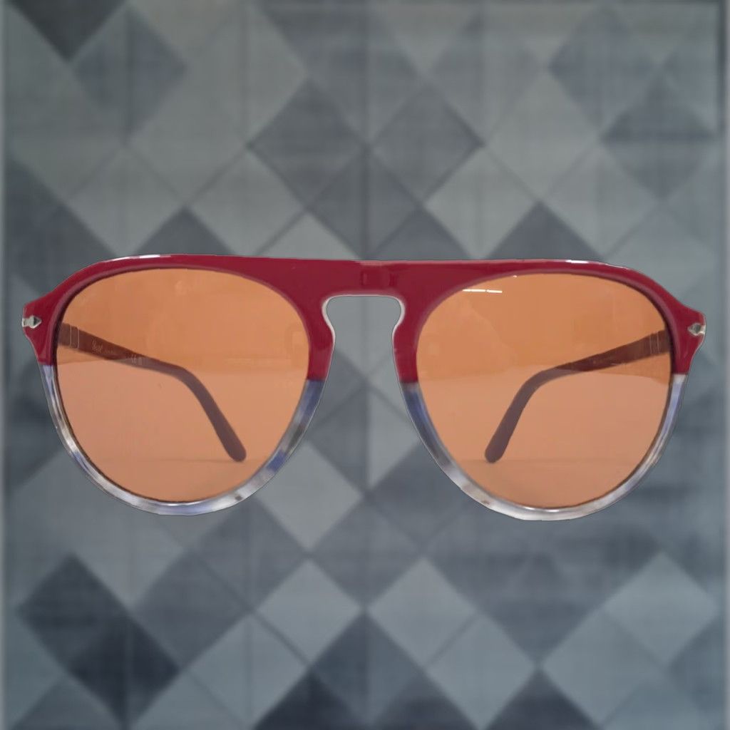 VINTAGE Persol Sunglasses Aviator Unisex Adults 142mm Brown Tinted