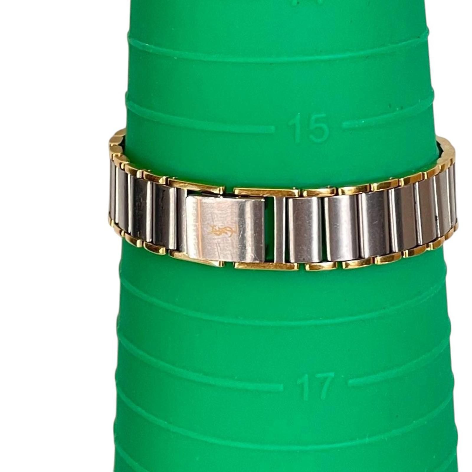 Yves Saint Laurent Yves Saint Laurent - Vintage Two-Tone Octagonal Wristwatch Size ONE SIZE - 6 Thumbnail