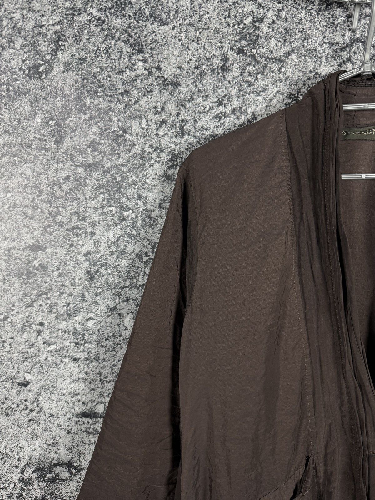 Other Champagne Made In Germany Oversized Draped Coat Jacket Brown Size ONE SIZE - 3 Thumbnail