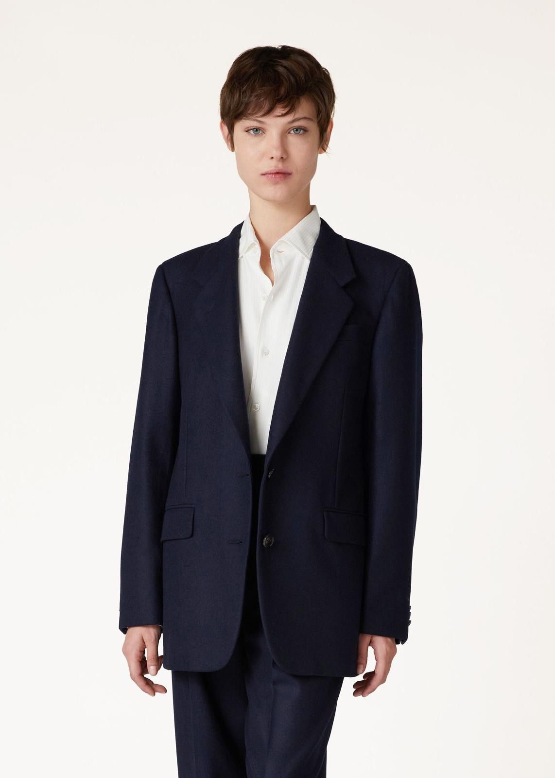 Loro Piana o1srvl11e0125 FAN6957 Belia Jacket in Navy Blue Size S / US 4 / IT 40 - 7 Thumbnail