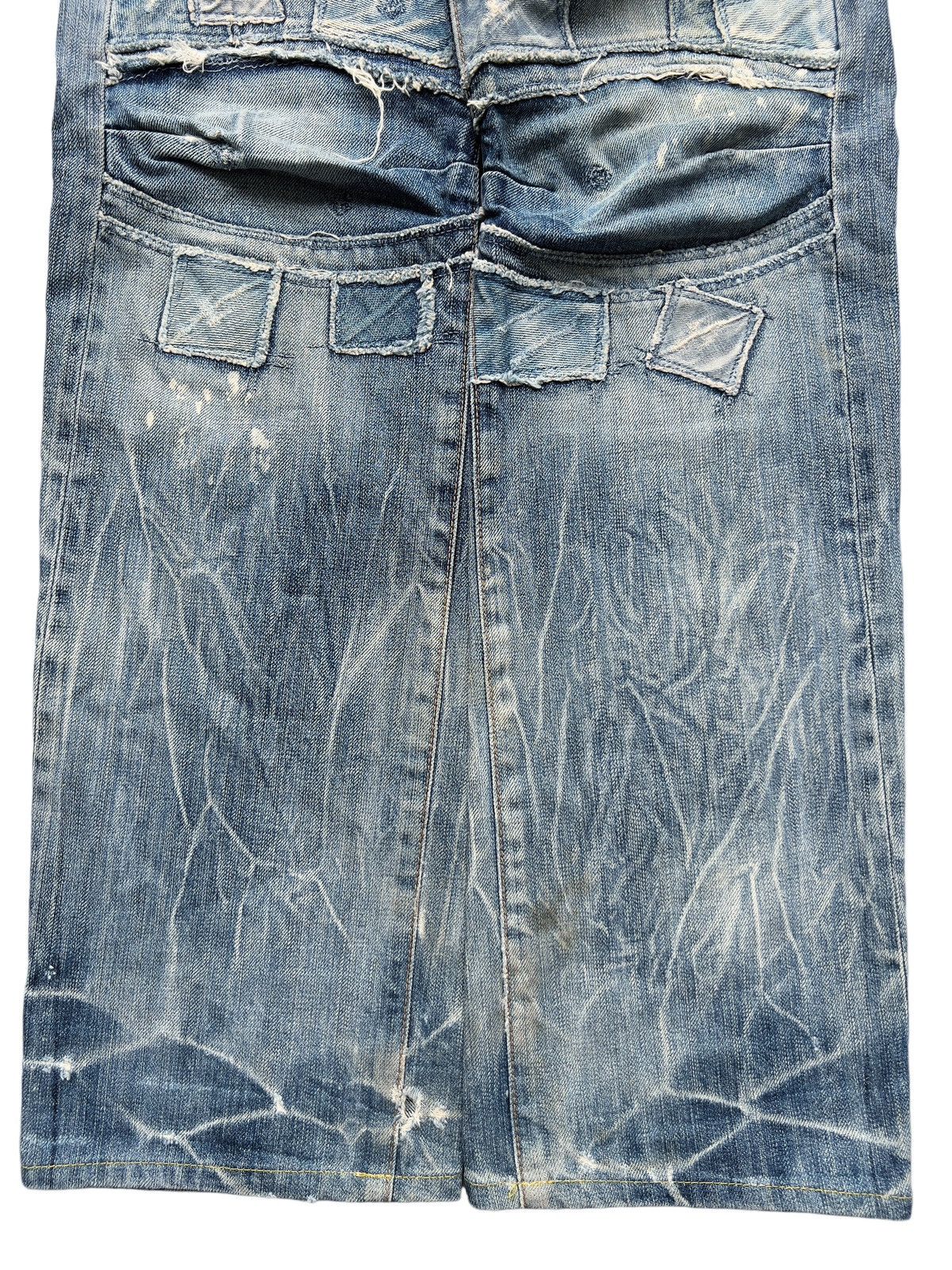 Japanese Brand BartackJapan Selvedge Patchwork Distressed Denim Jeans 32x32 Size US 32 / EU 48 - 5 Thumbnail