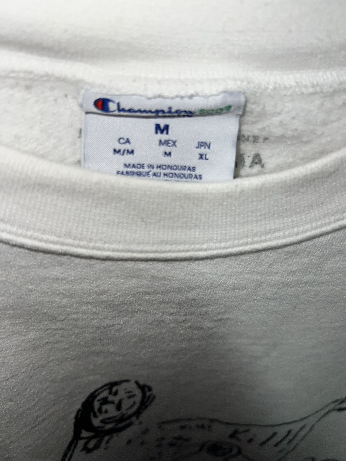 G59 Records CULT GLORIA - DRAWINGS CHAMPION CREWNECK (WHITE) MEDIUM Size US M / EU 48-50 / 2 - 3 Thumbnail