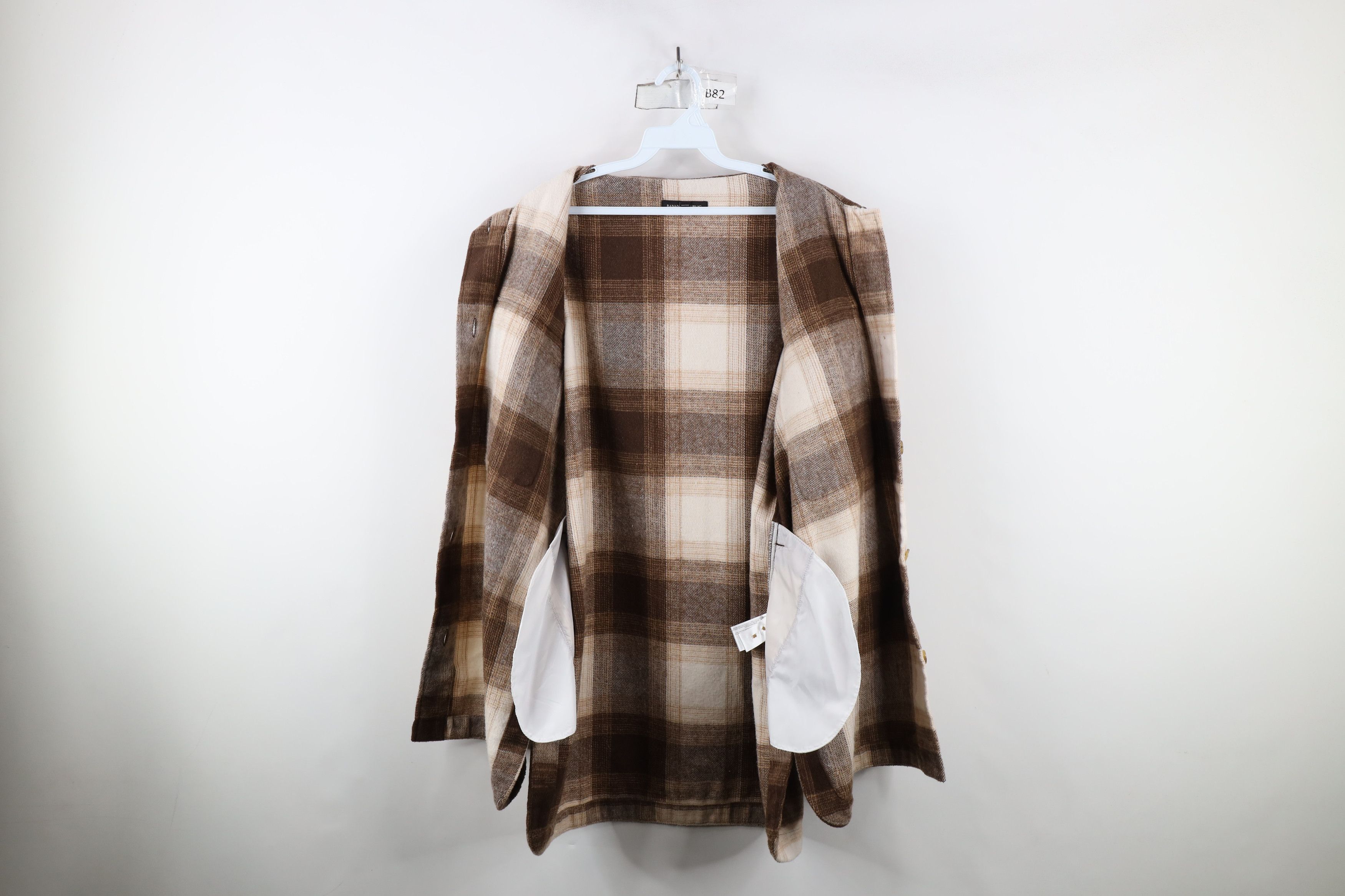 Banana Republic × Vintage Banana Republic Baggy Flannel Button Shirt Jacket Plaid Size L / US 10 / IT 46 - 8 Thumbnail