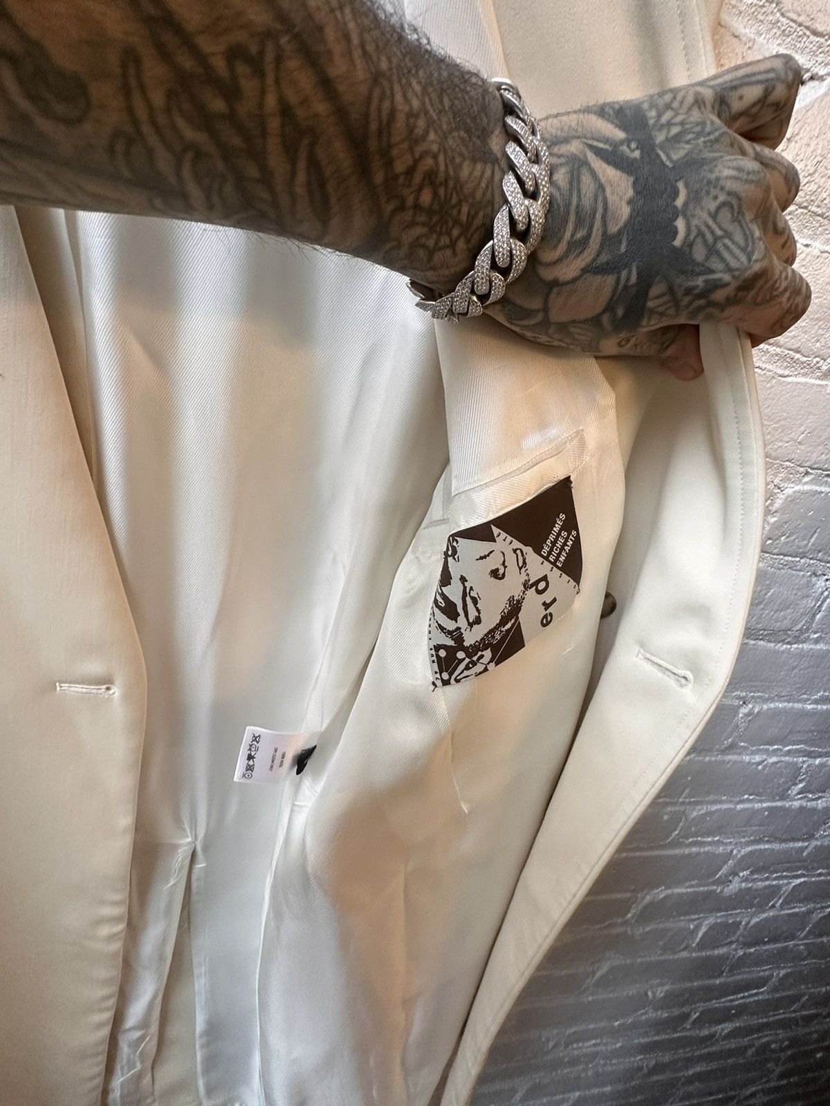 Enfants Riches Deprimes ERD ELEGANT CLASSY PARIS RUNWAY JACKET WHITE COAT Size US M / EU 48-50 / 2 - 3 Thumbnail