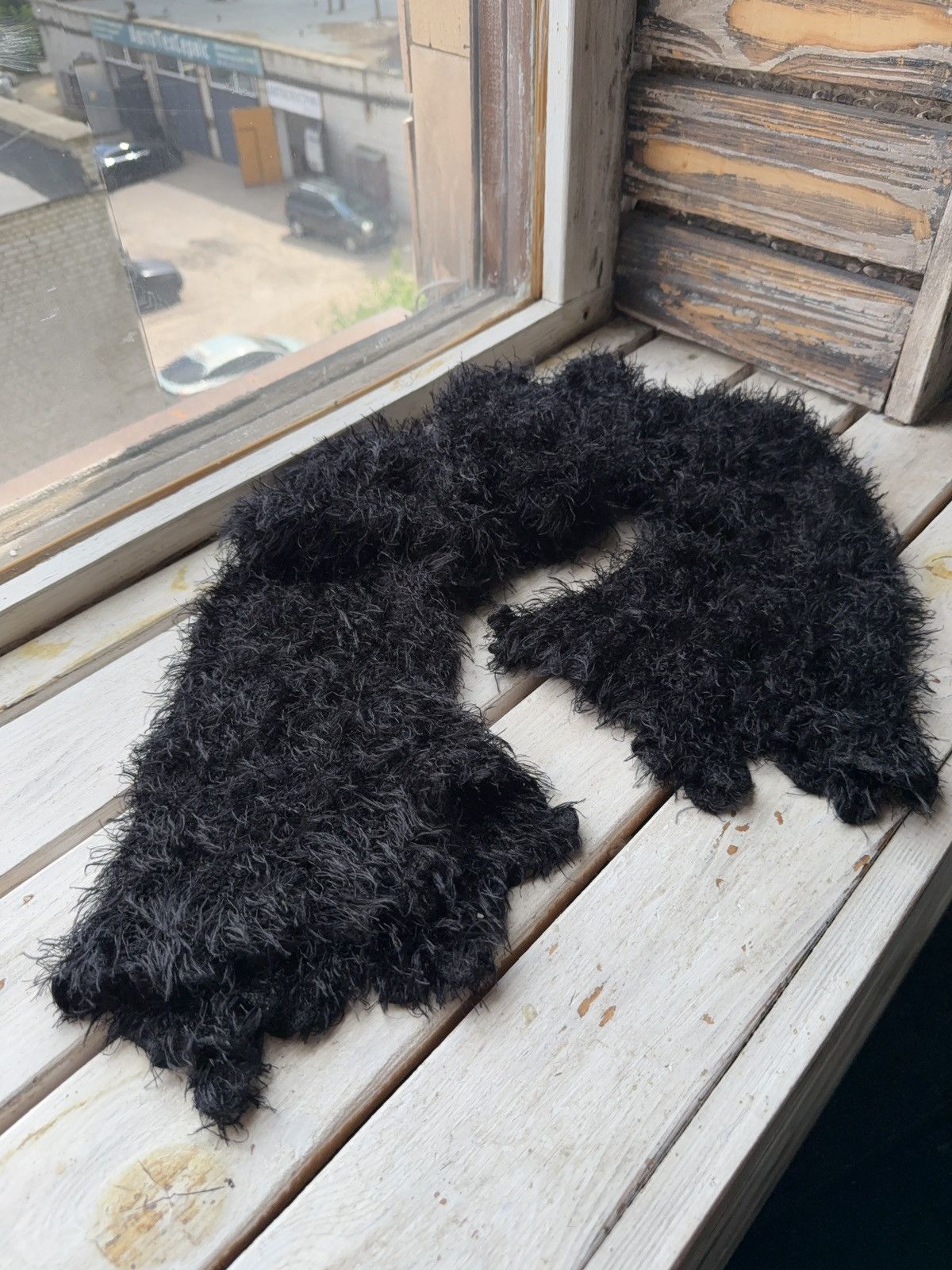Japanese Brand × Vintage Avant Garde japanese fuzzy mohair Opium scarf vintage y2k Size ONE SIZE - 1 Thumbnail