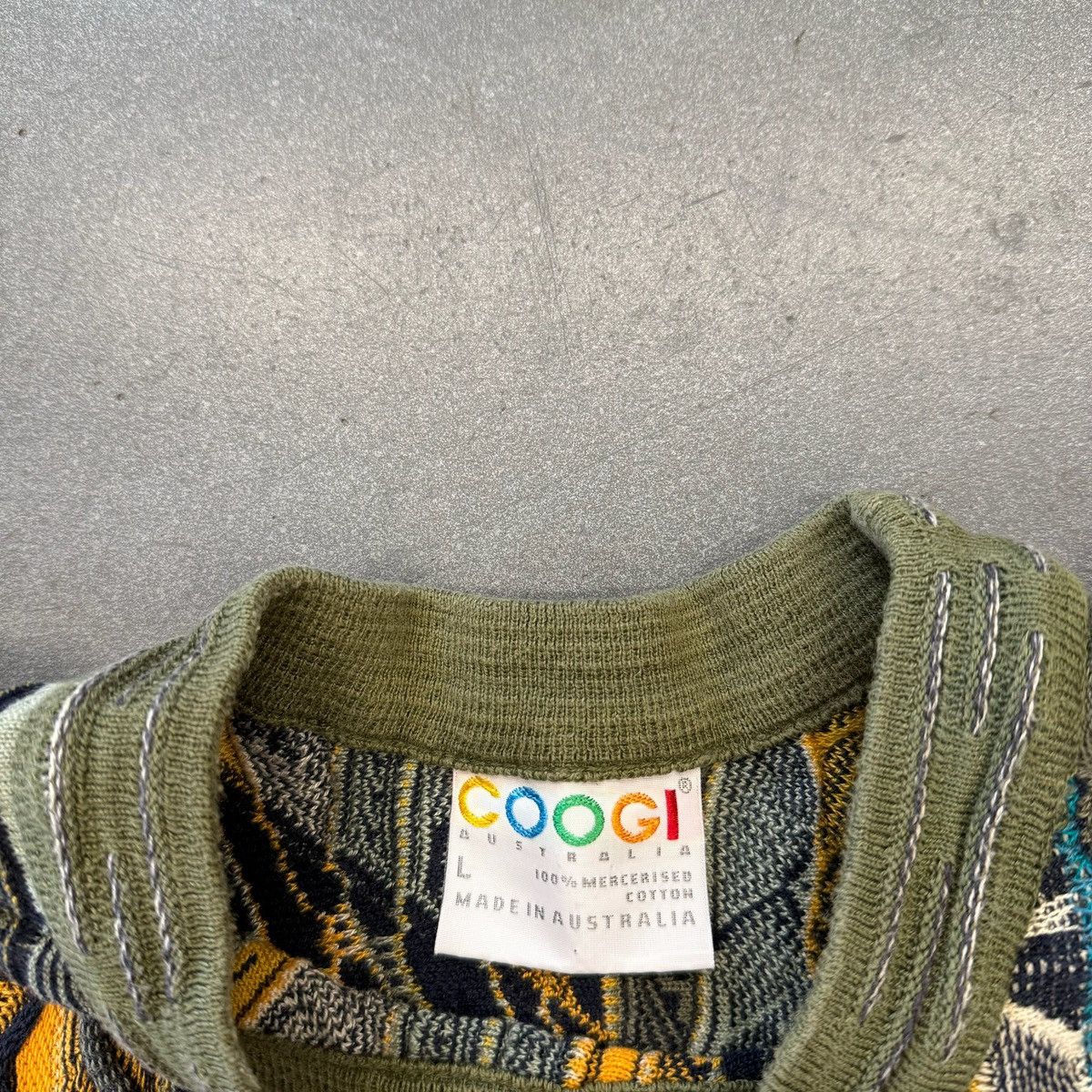 Coogi ‘90s Vintage Coogi Knitted Tonal Abstract Sweater Size US XL / EU 56 / 4 - 6 Thumbnail