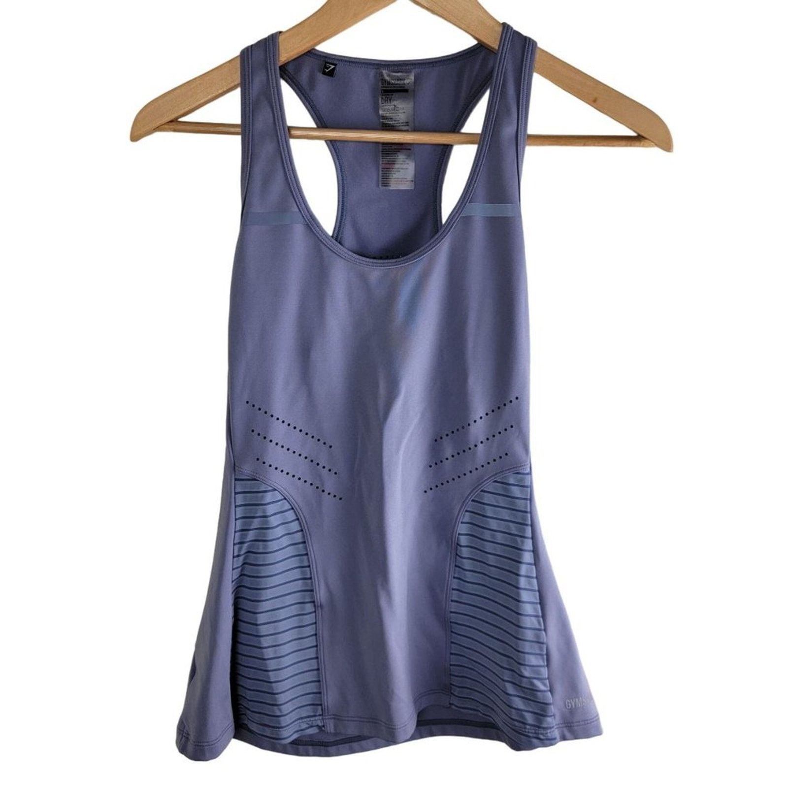 Gymshark Gymshark Womens Racer Back Pro Perform Tank Steel Blue Size S / US 4 / IT 40 - 1 Thumbnail