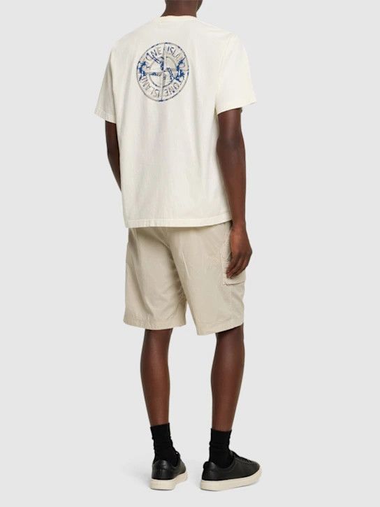 Stone Island o1lsvrm0425 Cotton T-Shirt in Ivory Size US XL / EU 56 / 4 - 4 Thumbnail