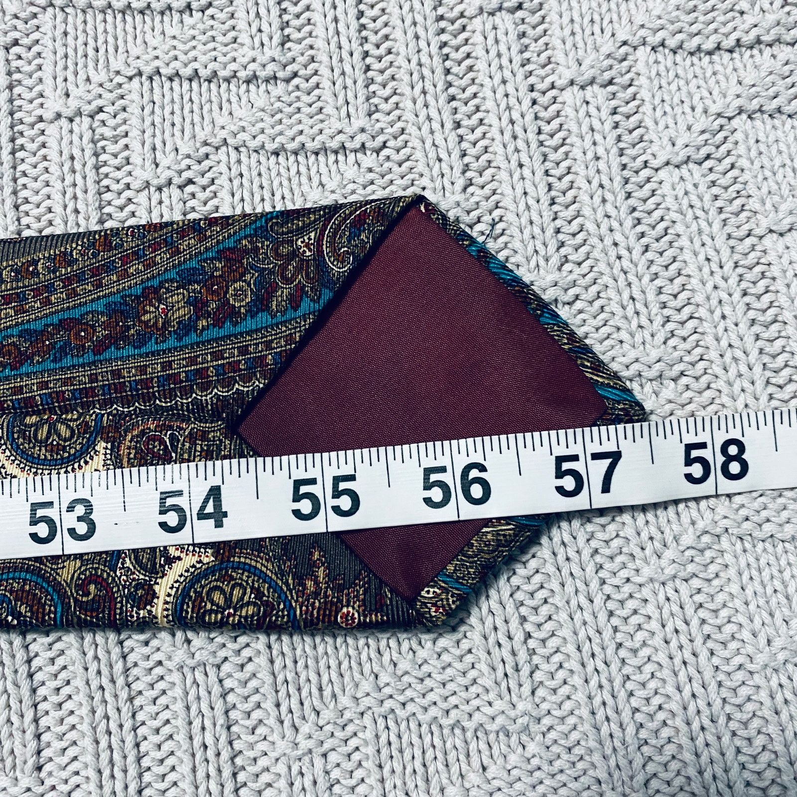 Saks Fifth Avenue Saks Fifth Avenue green paisley silk tie Size ONE SIZE - 4 Thumbnail