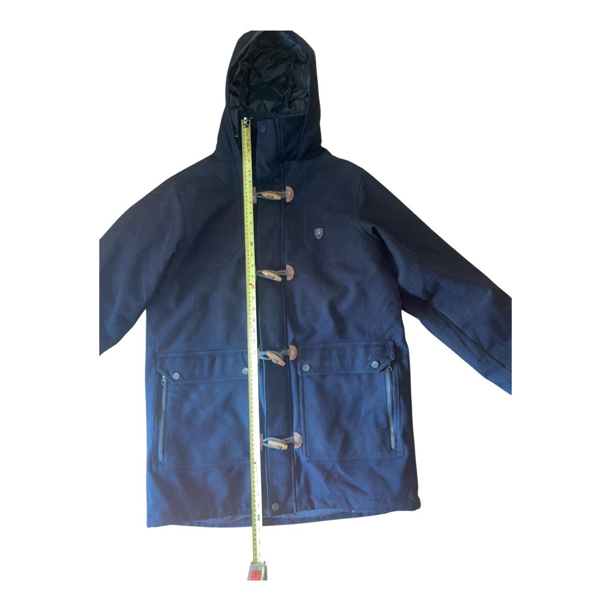 Merrell Merrell Womens Large Hooded Wool Navy Blue Toggle coat Size L / US 10 / IT 46 - 11 Thumbnail