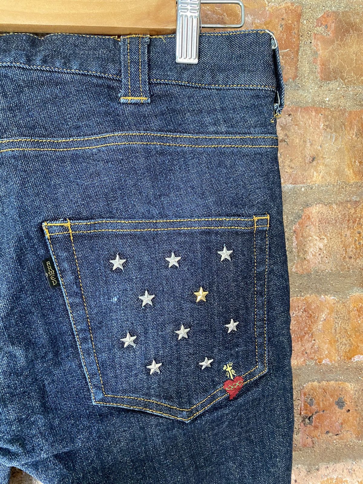 14th Addiction × Japanese Brand × Tornado Mart 2000s ARMED Japan Skull,love , cross and star pants Size US 31 - 14 Thumbnail