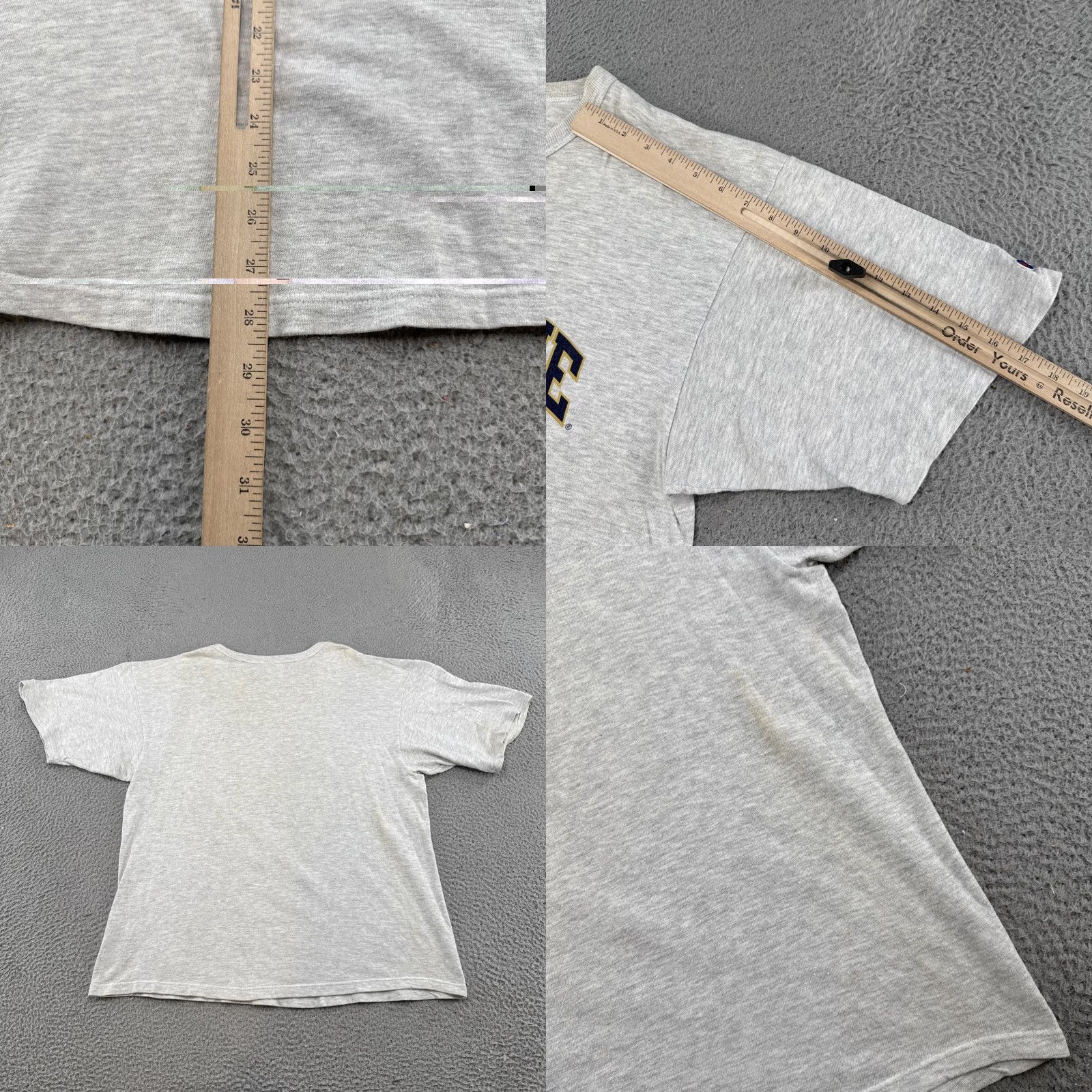 Champion VINTAGE Notre Dame Champion Shirt Mens Gray 90s University NCAA XL Size Shirt Men Gray 90s Notre Dame Champion NCAA University Shirt Mens XL Size US XL / EU 56 / 4 - 8 Thumbnail