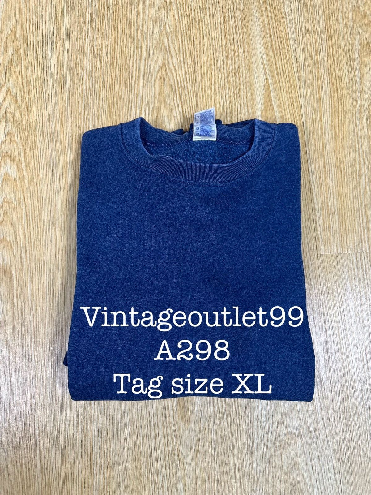 Fruit Of The Loom × Vintage Vintage Plain FOTL Distressed Faded Crewneck A298 Size US XL / EU 56 / 4 - 11 Thumbnail