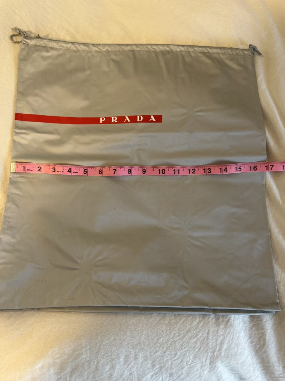 Prada Pair of Silver Nylon Prada Shoe Bags Size ONE SIZE - 4 Thumbnail