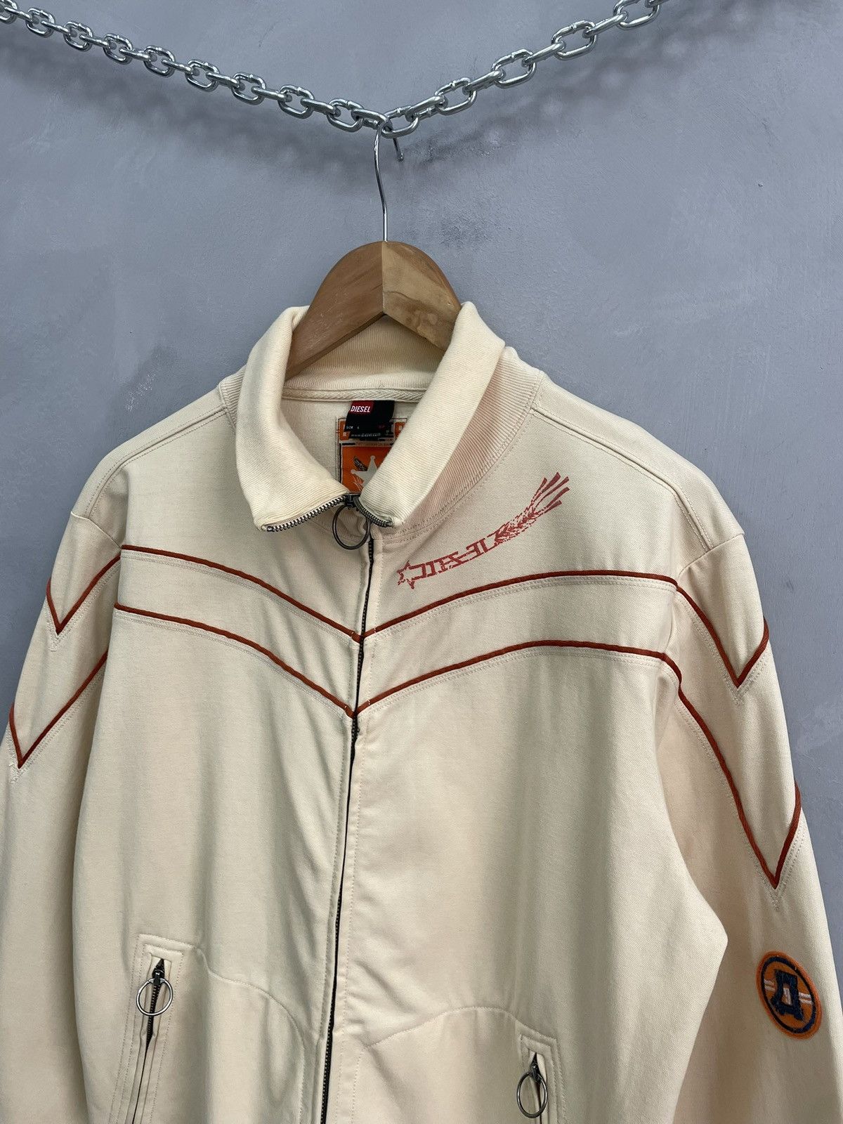 Diesel Diesel vintage retro y2k track zip jacket hype Size US L / EU 52-54 / 3 - 3 Thumbnail