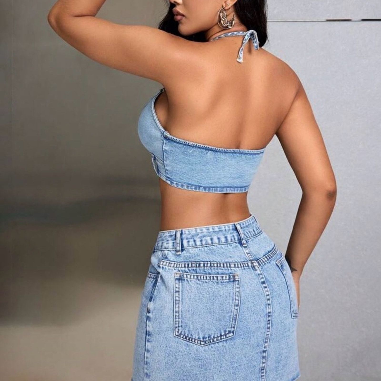 Other Chic Denim Crop Top size S Size S / US 4 / IT 40 - 5 Thumbnail