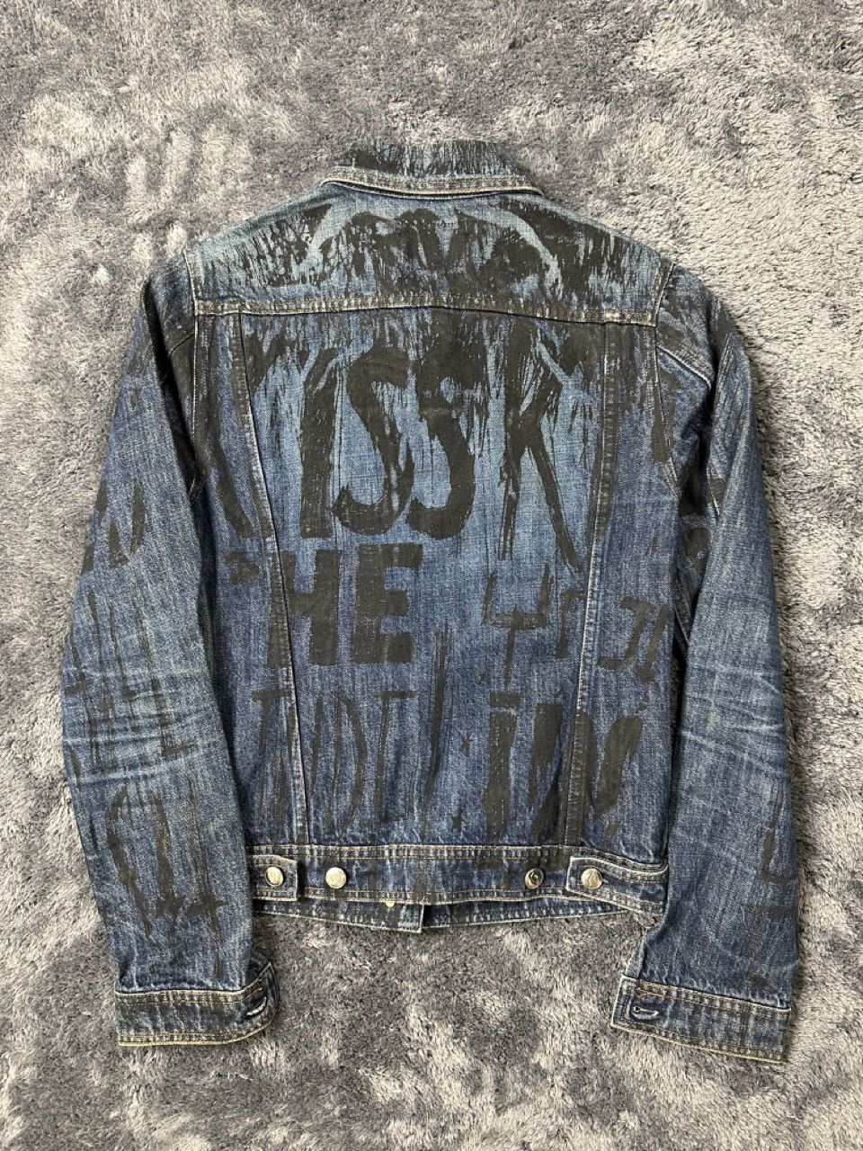 W&LT SS98 "Kiss The Future" Denim Jacket Size US S / EU 44-46 / 1 - 7 Thumbnail