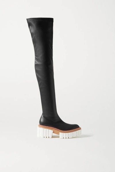 Stella McCartney Stella Mccartney Emilie Leather Platform Boots Size US 10 / IT 40 - 4 Thumbnail