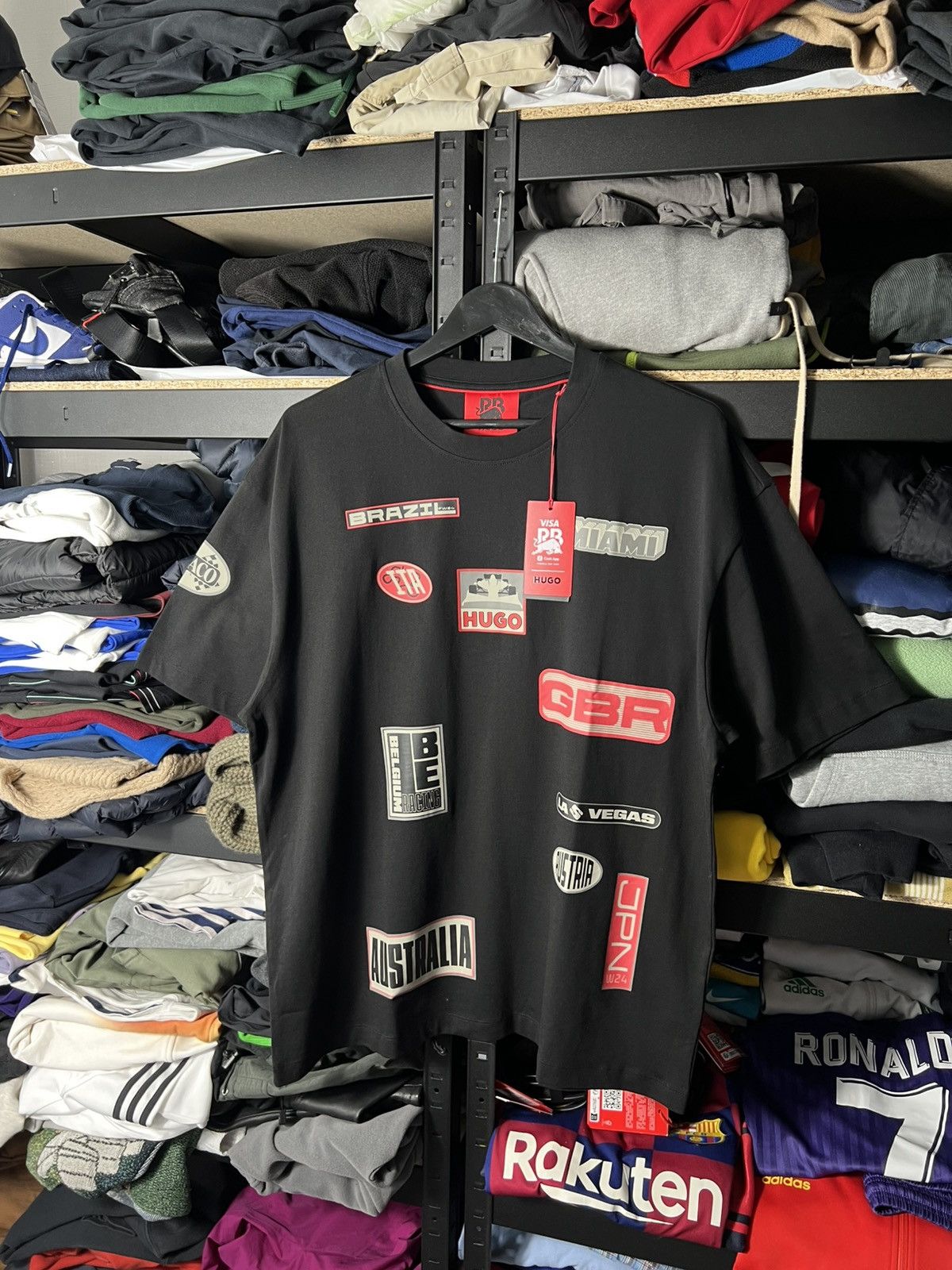 Hugo HUGO x Red Bull Racing Graphic Logo T-Shirt Black Size L NWT Size US L / EU 52-54 / 3 - 8 Thumbnail
