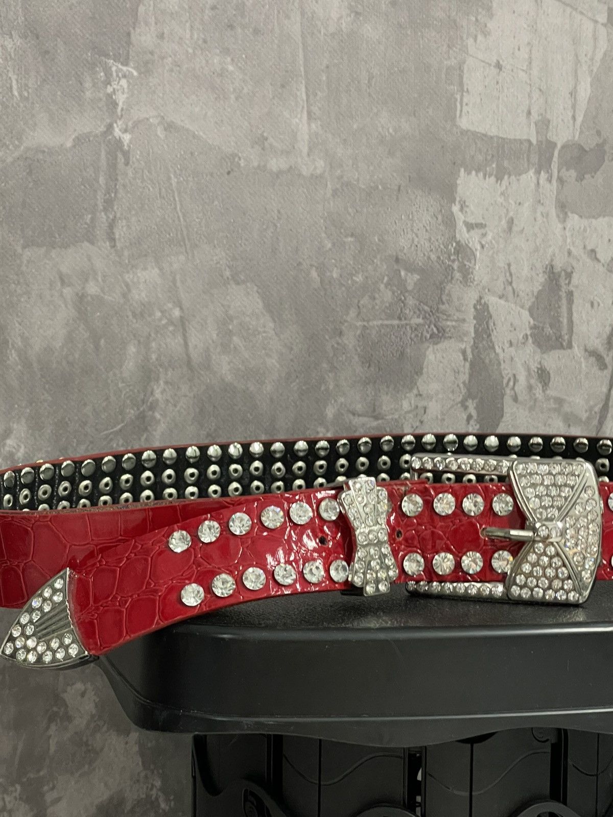 Hysteric Glamour Amazing Y2K Rhinestones BB Simon Style Belt Size ONE SIZE - 4 Thumbnail