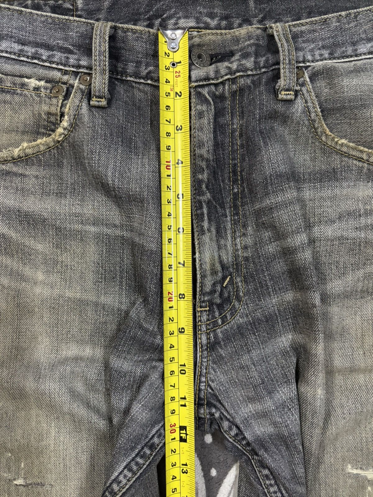 Levi's Vintage Levis 503 Rusty Charcoal Wash Baggy Distressed Jeans Size US 33 - 18 Thumbnail