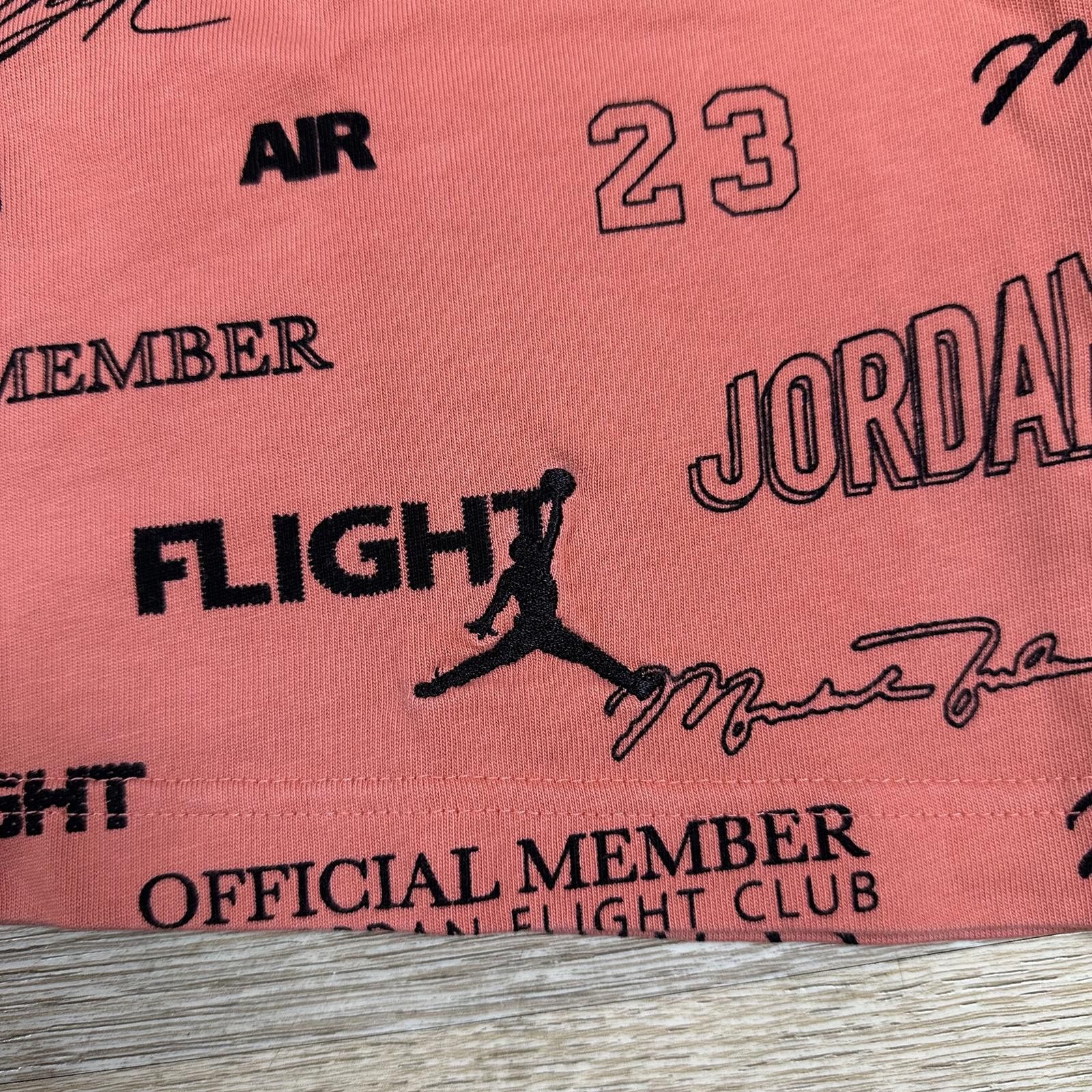 Jordan Brand Jordan Men T-Shirt Large Coral Orange Air Flight Club Print Size US L / EU 52-54 / 3 - 3 Thumbnail