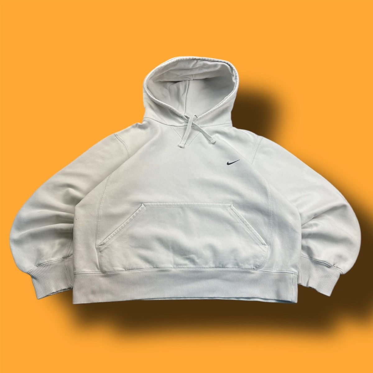 Nike × Vintage NIKE VINTAGE BASIC LOGO OVERSIZE BOXY HOODIE Size US S / EU 44-46 / 1 - 1 Thumbnail