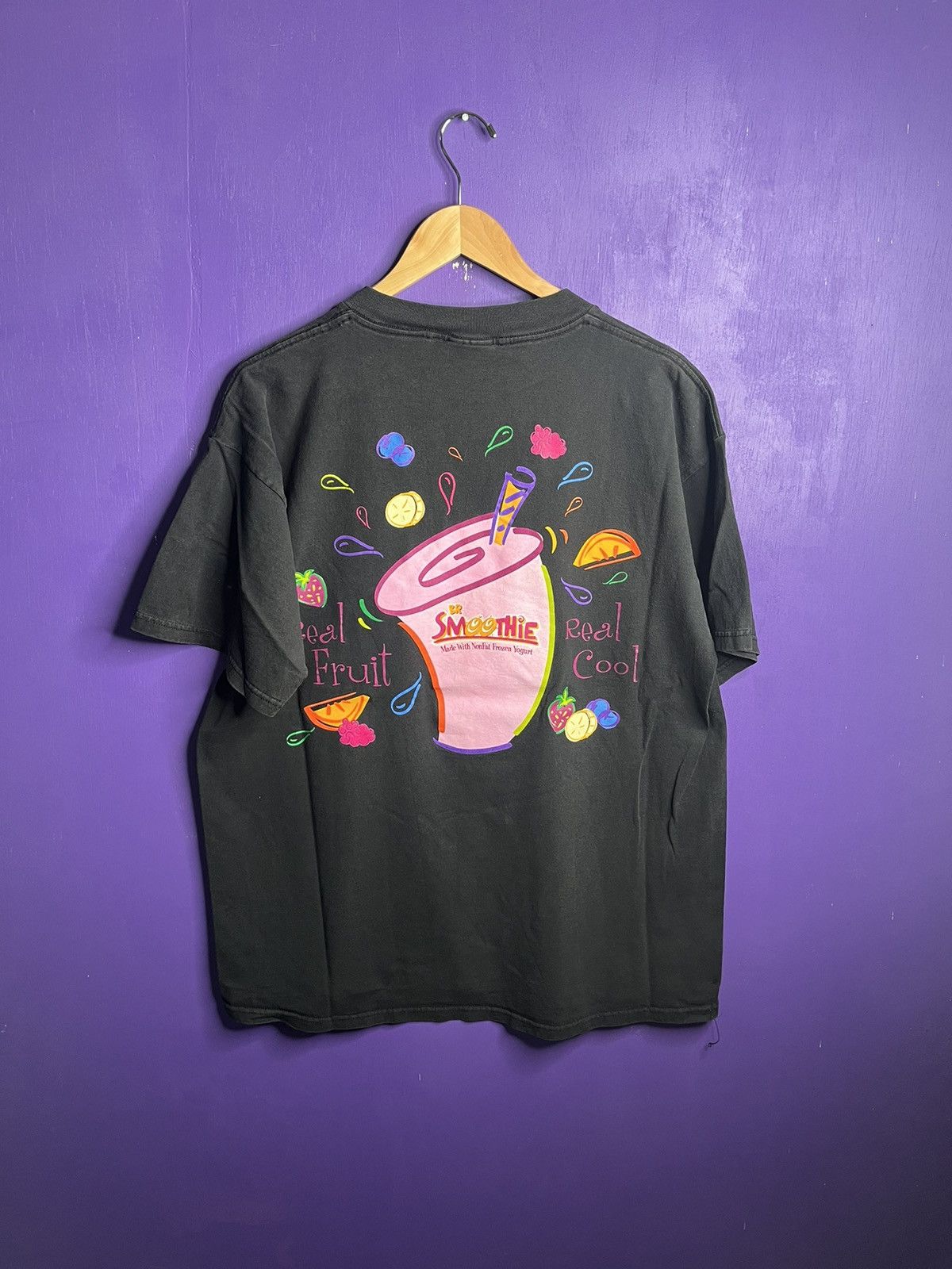 Vintage Vintage 90s Baskin robins smoothie promo t-shirt Size US XL / EU 56 / 4 - 2 Thumbnail