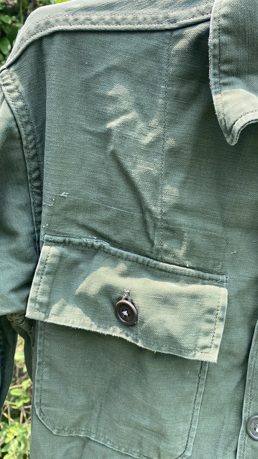 Vintage Vintage Army Cotton Shirt Size ONE SIZE - 11 Thumbnail