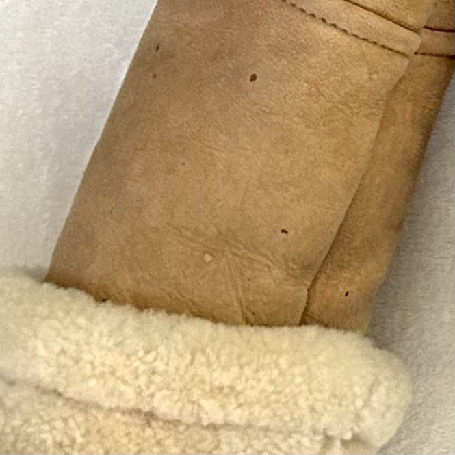 Vintage Leather Suede Shearling Coat French Creek Sheep & Wool sz 12 Size XL / US 12-14 / IT 48-50 - 3 Thumbnail