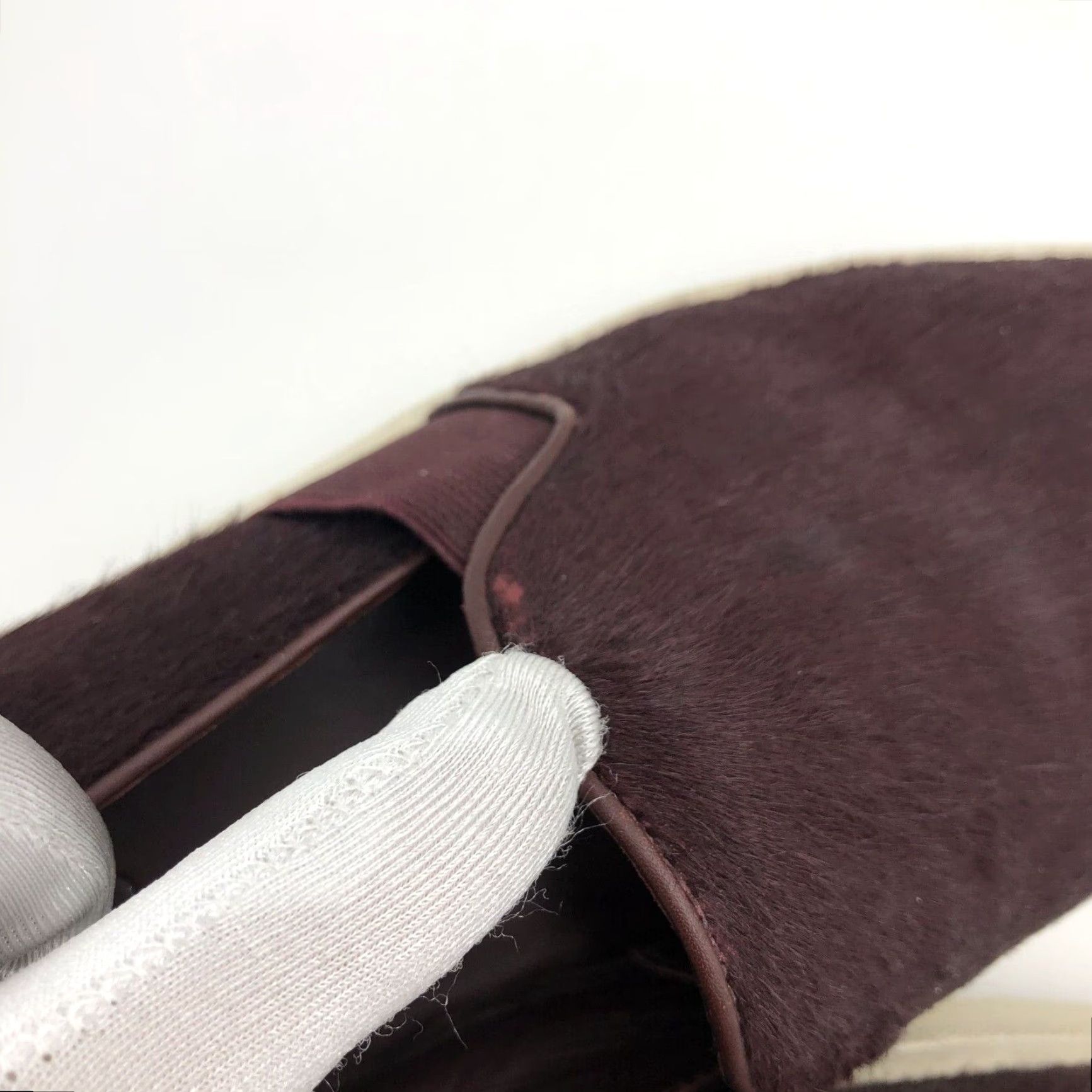 Vince Vince Calf Hair Loafer Sneakers Womens Size 8 Burgundy Red Leather Slip On M Size US 8 / IT 38 - 6 Thumbnail