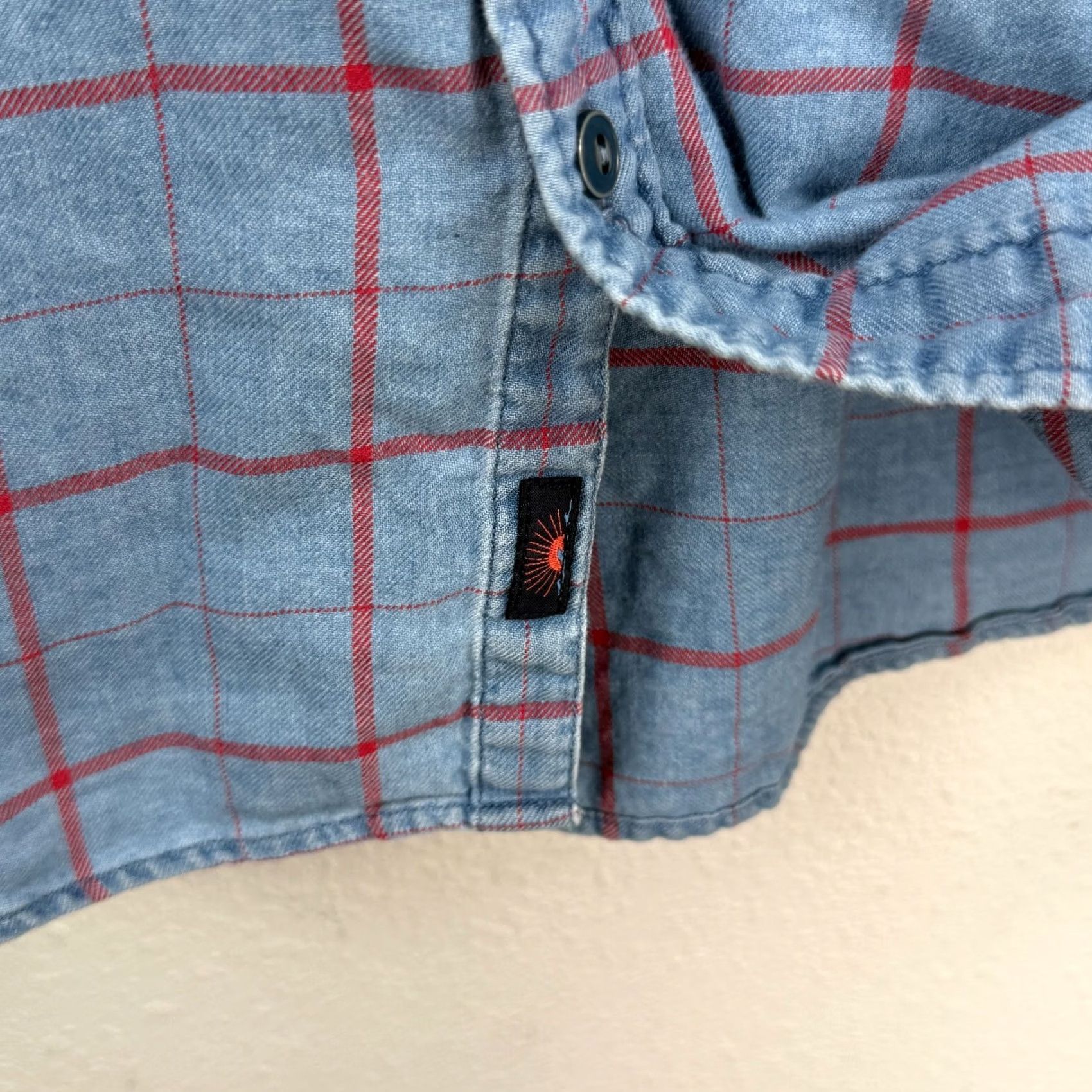 Faherty Faherty Shirt Indigo Dyed Plaid Lightweight Flannel Button Up Small Slim Fit Shirt Size US S / EU 44-46 / 1 - 6 Thumbnail