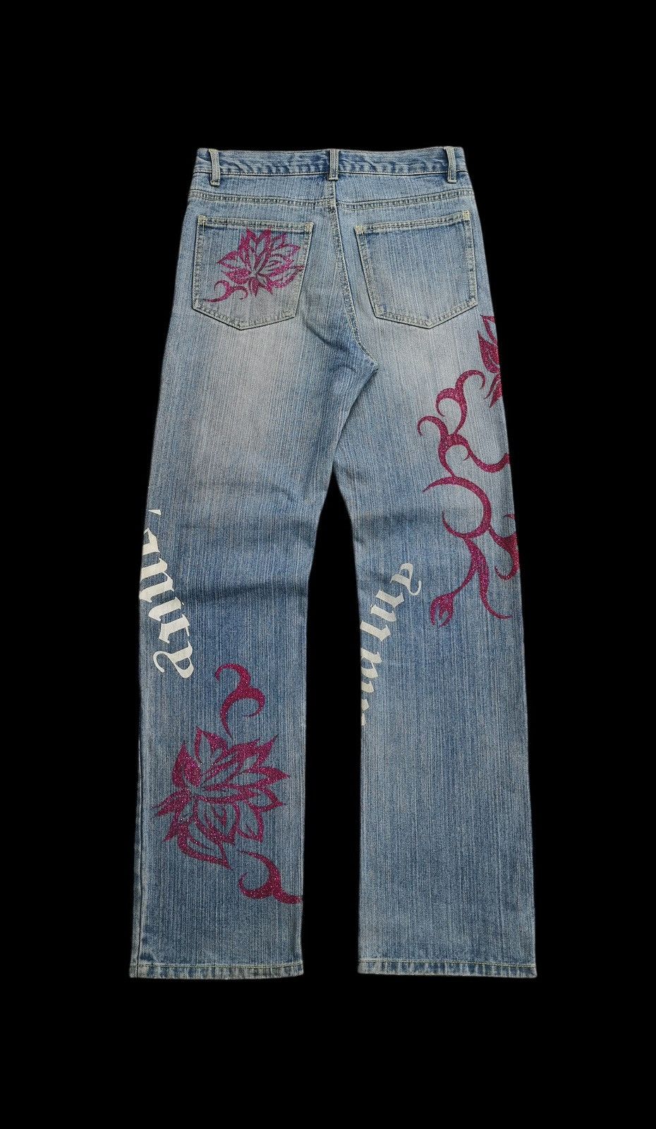Kapital Jude Bloom Denim Y2K Graphic Jeans Patchwork Like Kapital Size US 29 - 4 Thumbnail