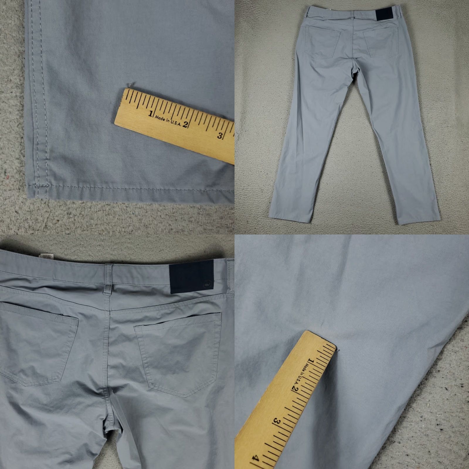 Vineyard Vines Vineyard Vines Jeans Mens 36x30 Gray Stretch 5 Pocket Straight Leg Pants Jeans Size US 36 / EU 52 - 8 Thumbnail
