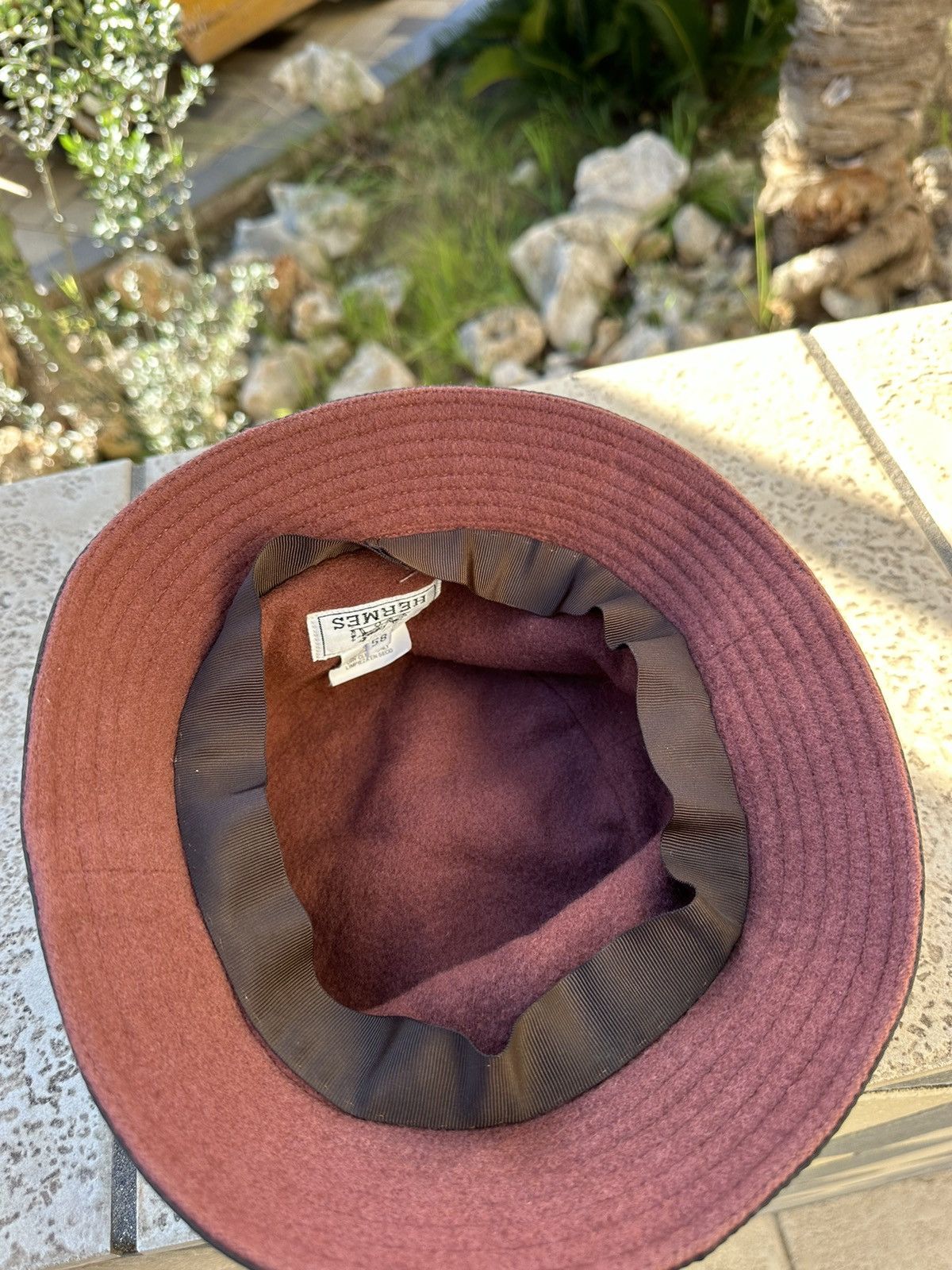 Hermes Hermes Dark Olive Panama Hat Nylon 58 size Size ONE SIZE - 5 Thumbnail