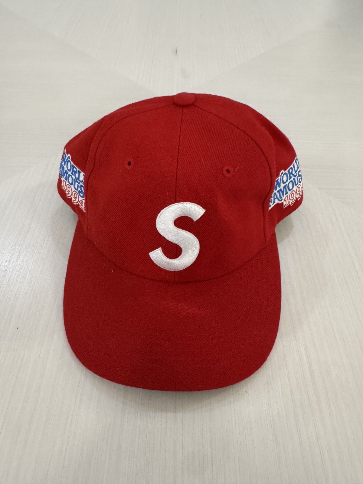 Supreme Supreme World Famous S Logo 6 Panel Red | Grailed