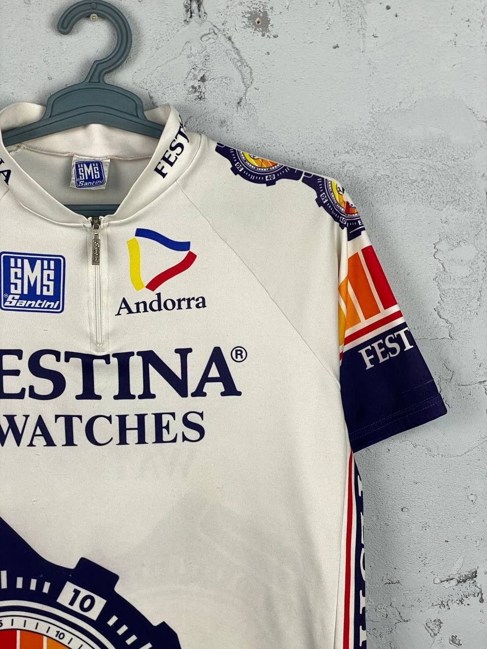 Vintage Santini Italy Vintage Cycling Jersey Cycle Shirt Retro Size US XXL / EU 58 / 5 - 4 Thumbnail