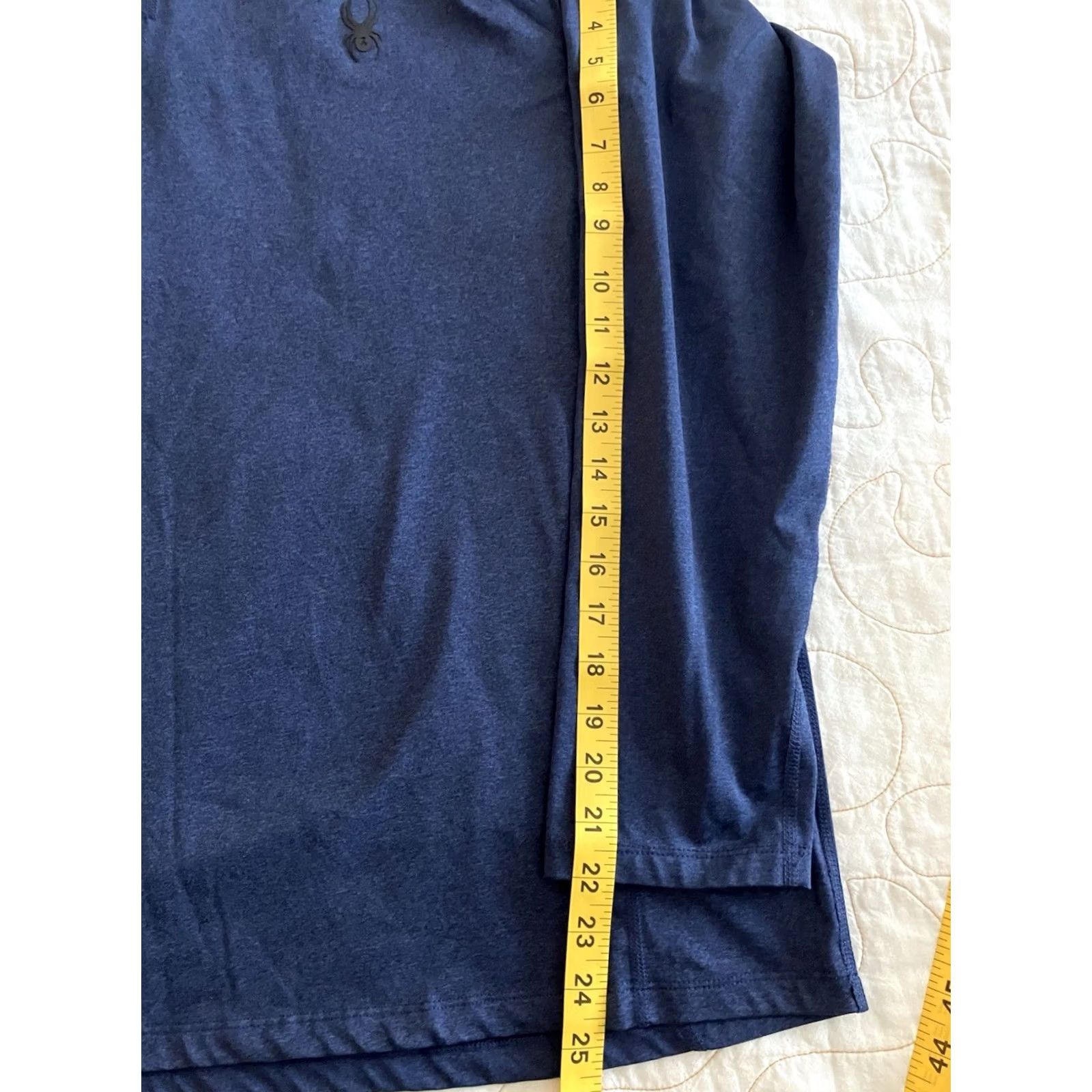 Spyder Spyder Active XL Blue Reflective Long Sleeve Shirt Stretch Quick Dry Pro Web Mens Athletic Pullover Crew Neck Casual Shirt Size US XL / EU 56 / 4 - 6 Thumbnail