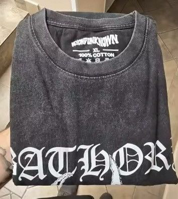 Vintage Bathory 80S Black Metal Goat Graphics Printed Casual T Shirt Size US L / EU 52-54 / 3 - 7 Thumbnail