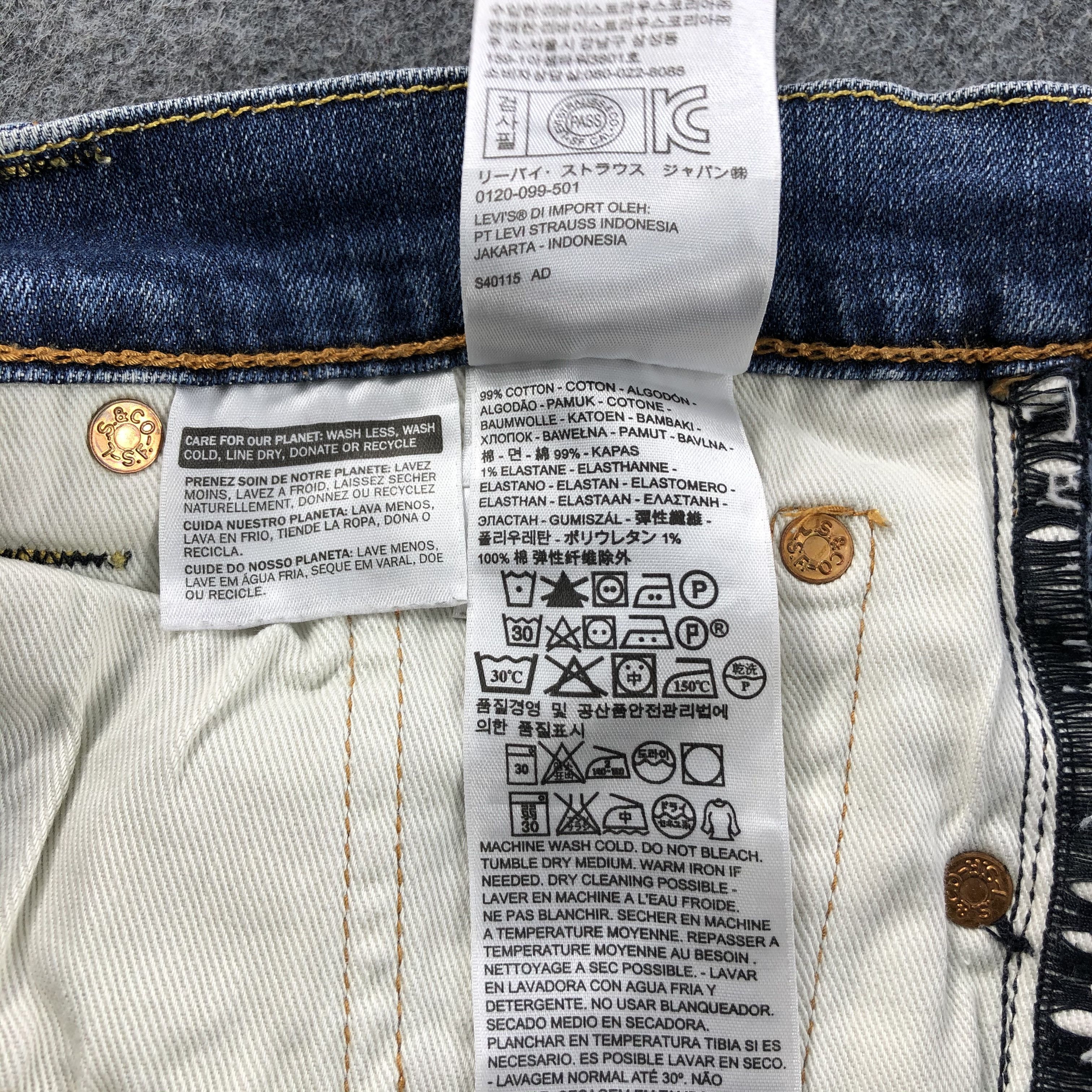 Levi's × Vintage Vintage Blue Wash Levis 511 Jeans-JM1945 Size US 30 / EU 46 - 11 Thumbnail