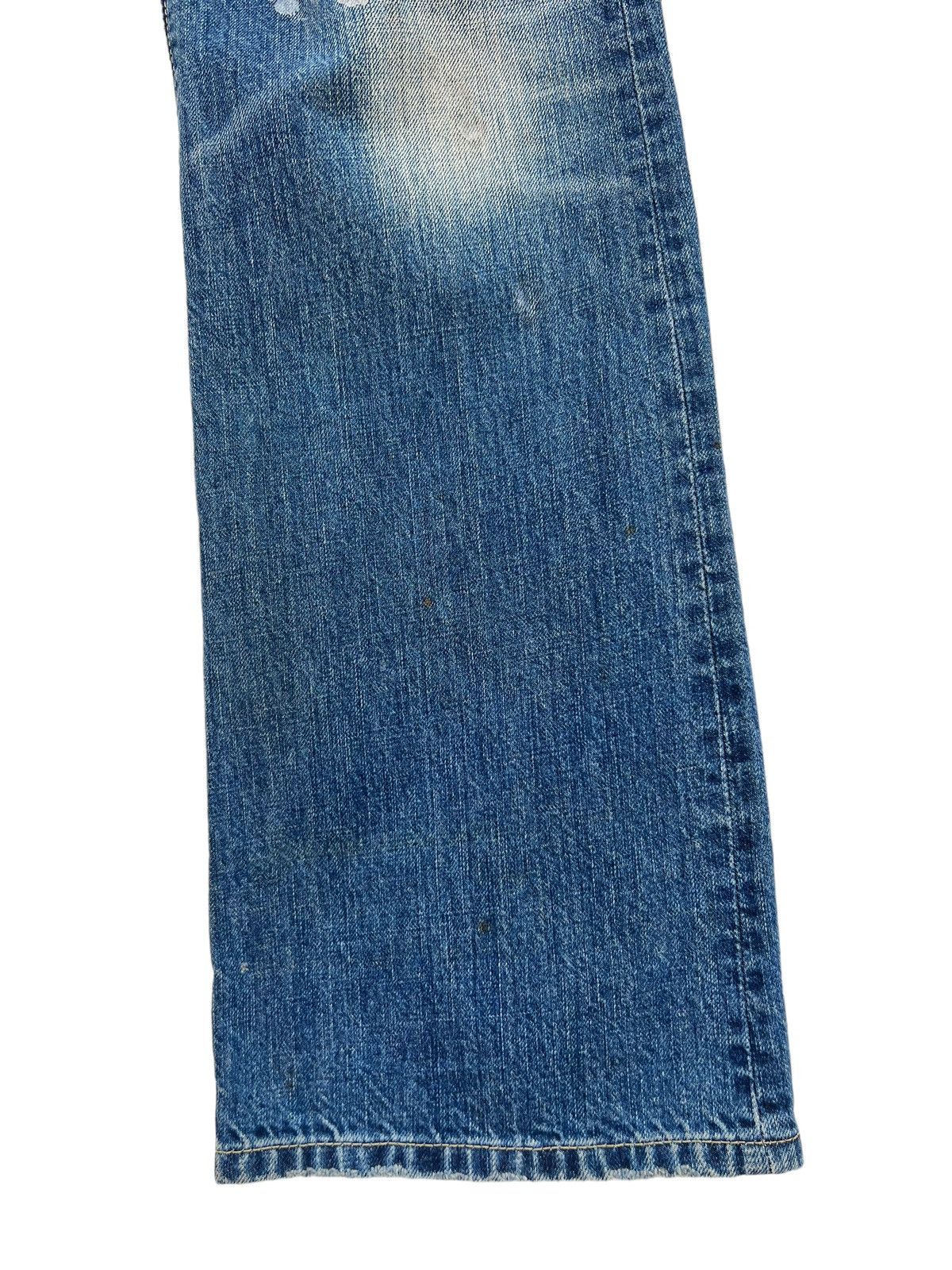 Vintage Vintage RNA Japan Distress Patchwork Mud Denim Flare Jeans Size US 29 - 13 Thumbnail