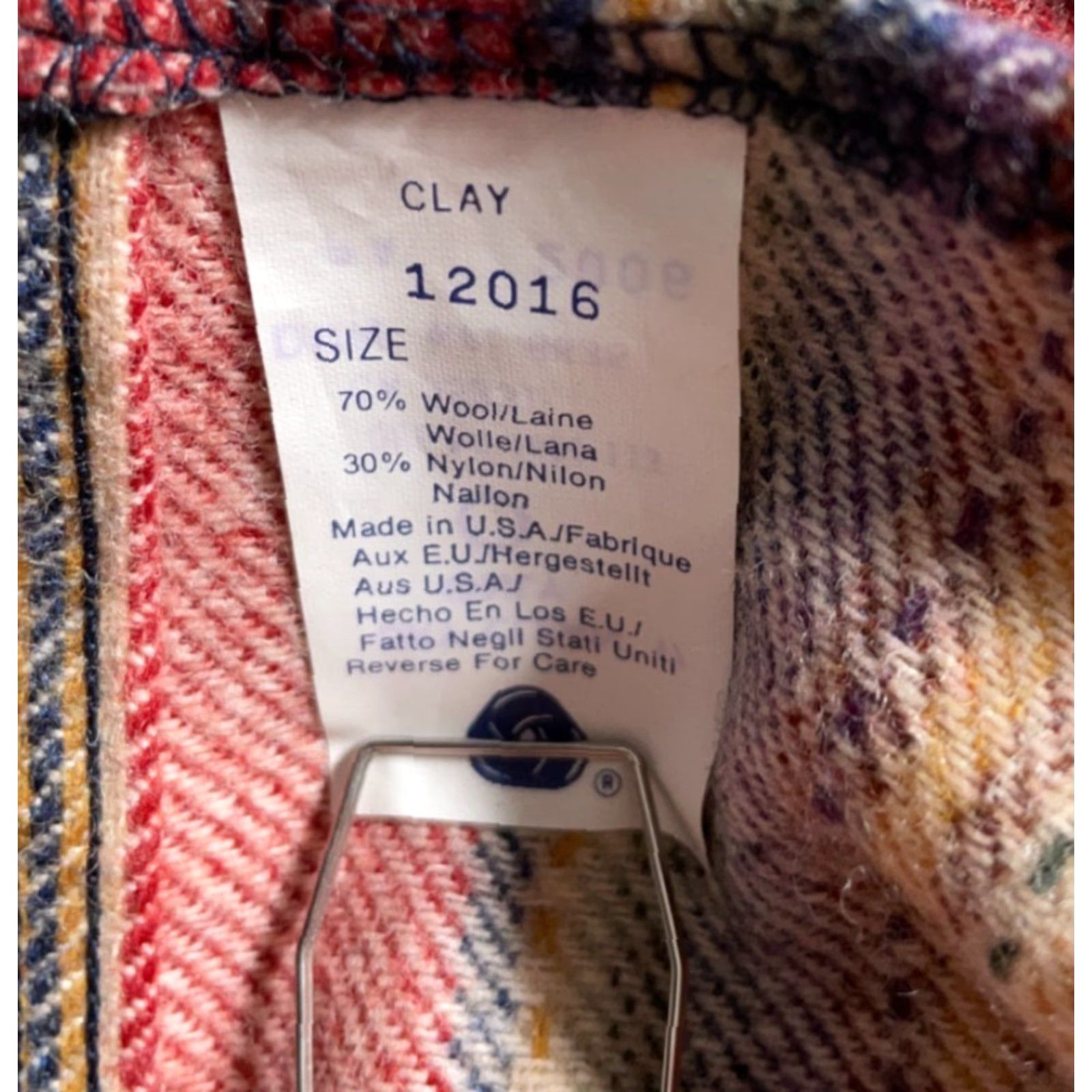Vintage VINTAGE Woolrich Shirt Men Medium Red Blue Stripe Leather Collar Wool Flannel 90s Hipster Retro Workwear Casual Shirt Mens Size US M / EU 48-50 / 2 - 4 Thumbnail
