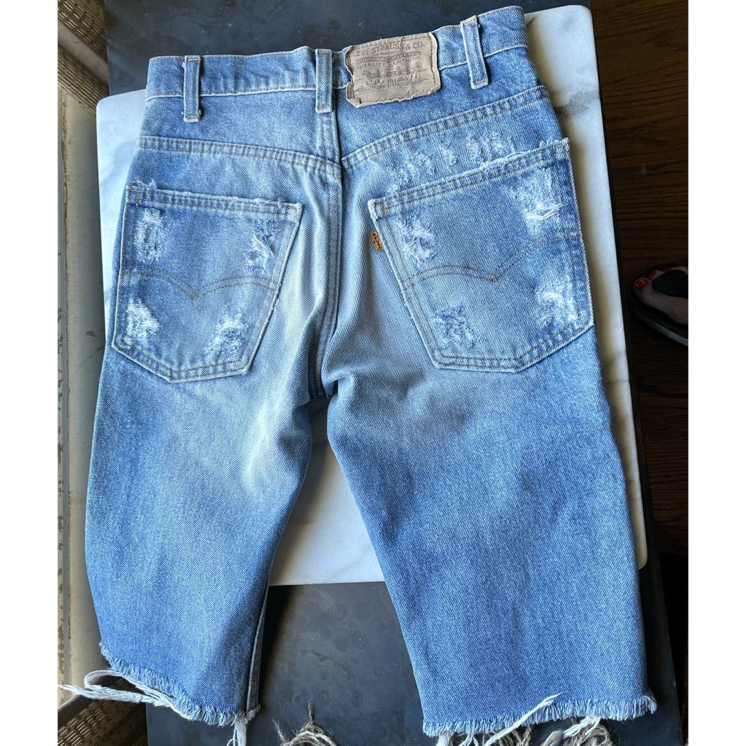 Levi's Vintage 70’s Orange Tab Distressed Denimcut off shorts sz 28 Size US 27 - 2 Thumbnail