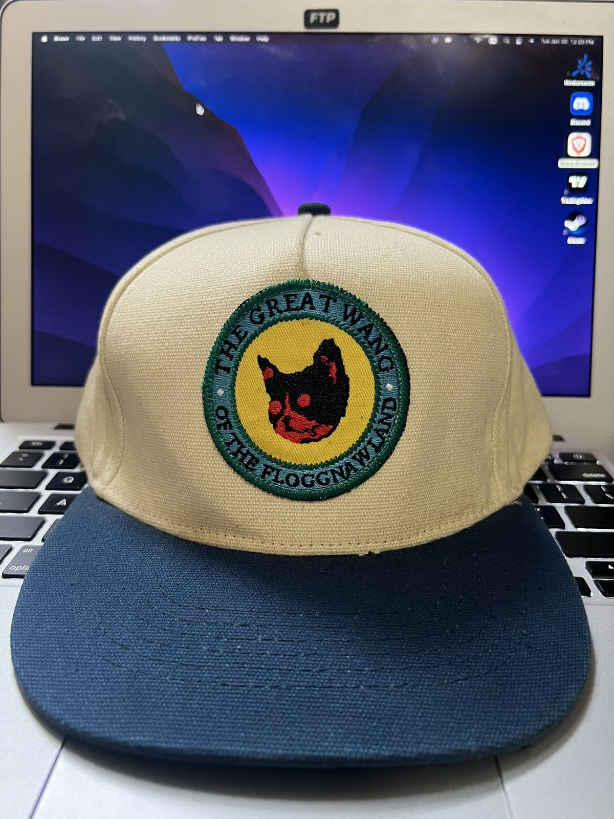 image of Golf Wang The Great Wang Hat in Cream, Men's