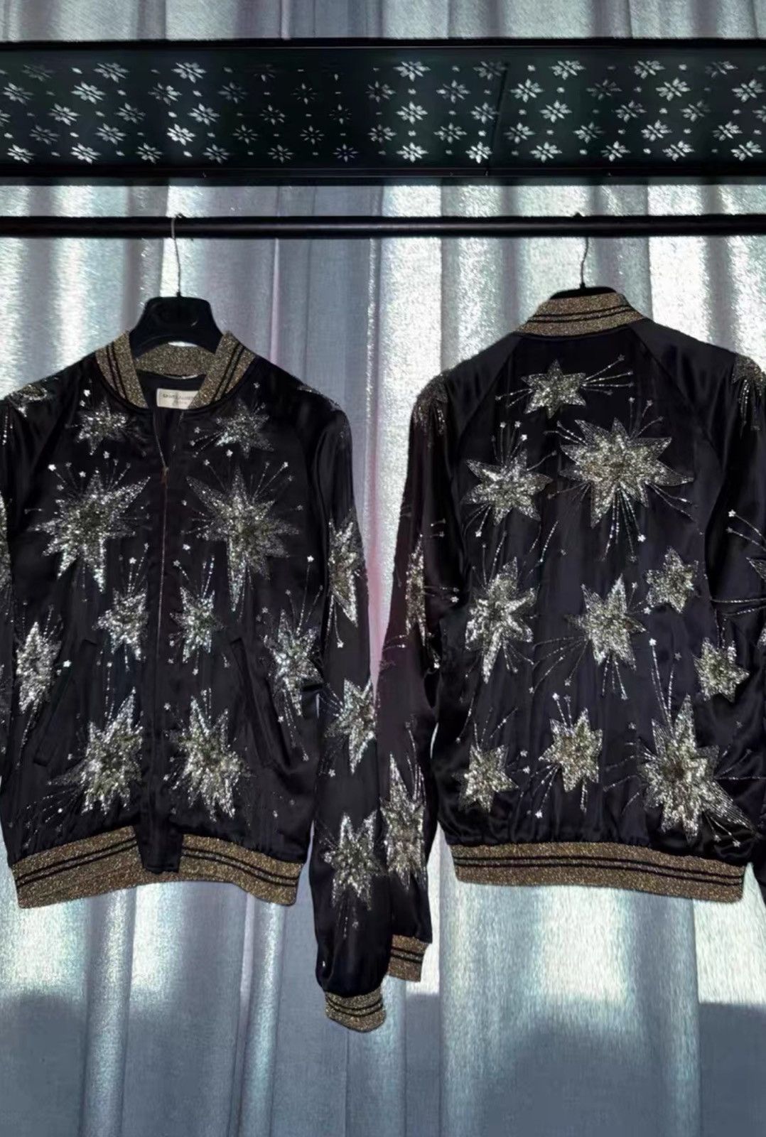 Saint Laurent Paris Saint Laurent SLP 2015SS Black Fireworks Jacket Size US M / EU 48-50 / 2 - 1 Thumbnail