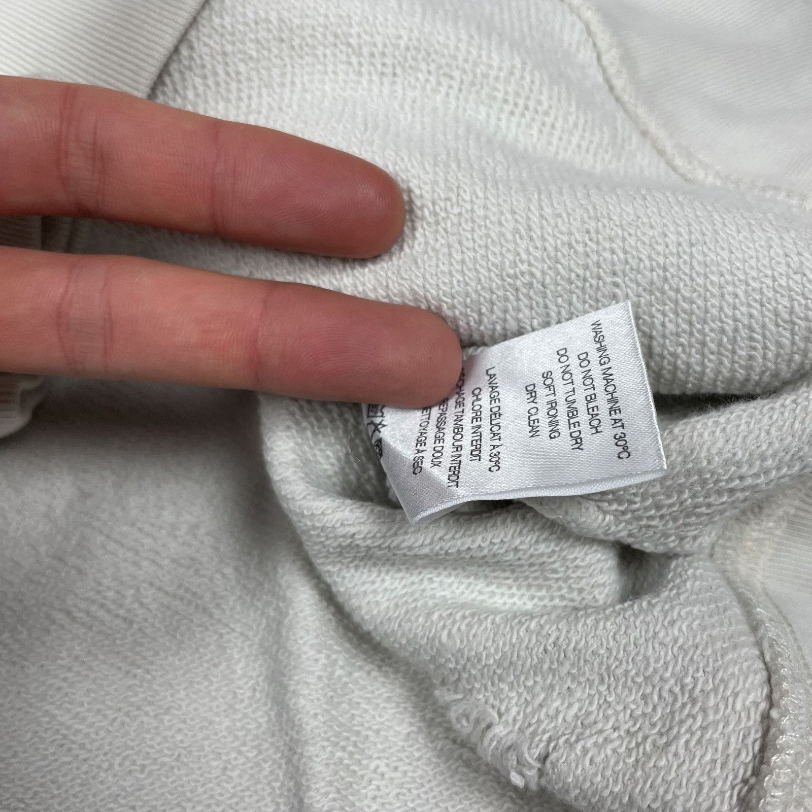 Iro IRO Almeus Men's White Cotton Long Sleeve Full Zip Hoodie M Size US M / EU 48-50 / 2 - 9 Thumbnail