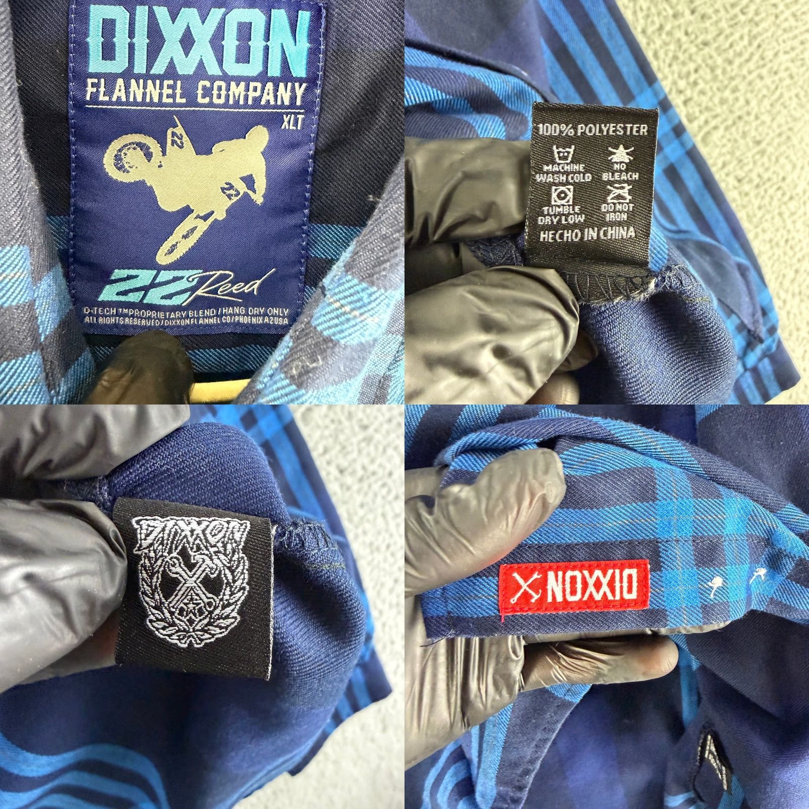 Vintage Dixxon Flannel Company Shirt Mens XLT Blue Plaid D-Tech Button Down Size US XL / EU 56 / 4 - 8 Thumbnail